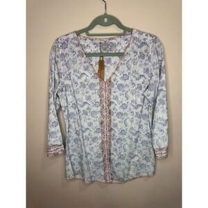 Carbon2cobalt Botanic Tunic NWT Sz S Boho Floral $129